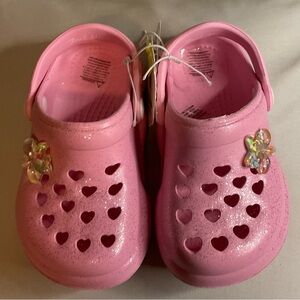 First Steps Baby Girls' Glitter Gem Clogs